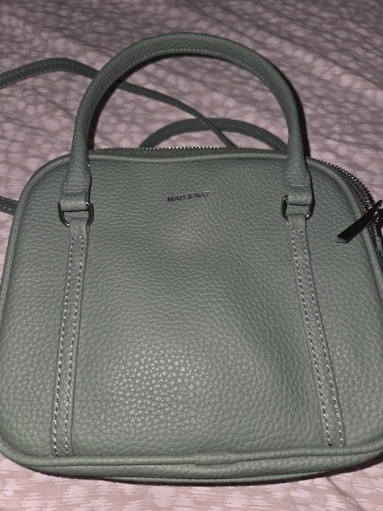 Matt & Nat Handbags - Matt & Nat Sage Green Mini Dome Crossbody Bag